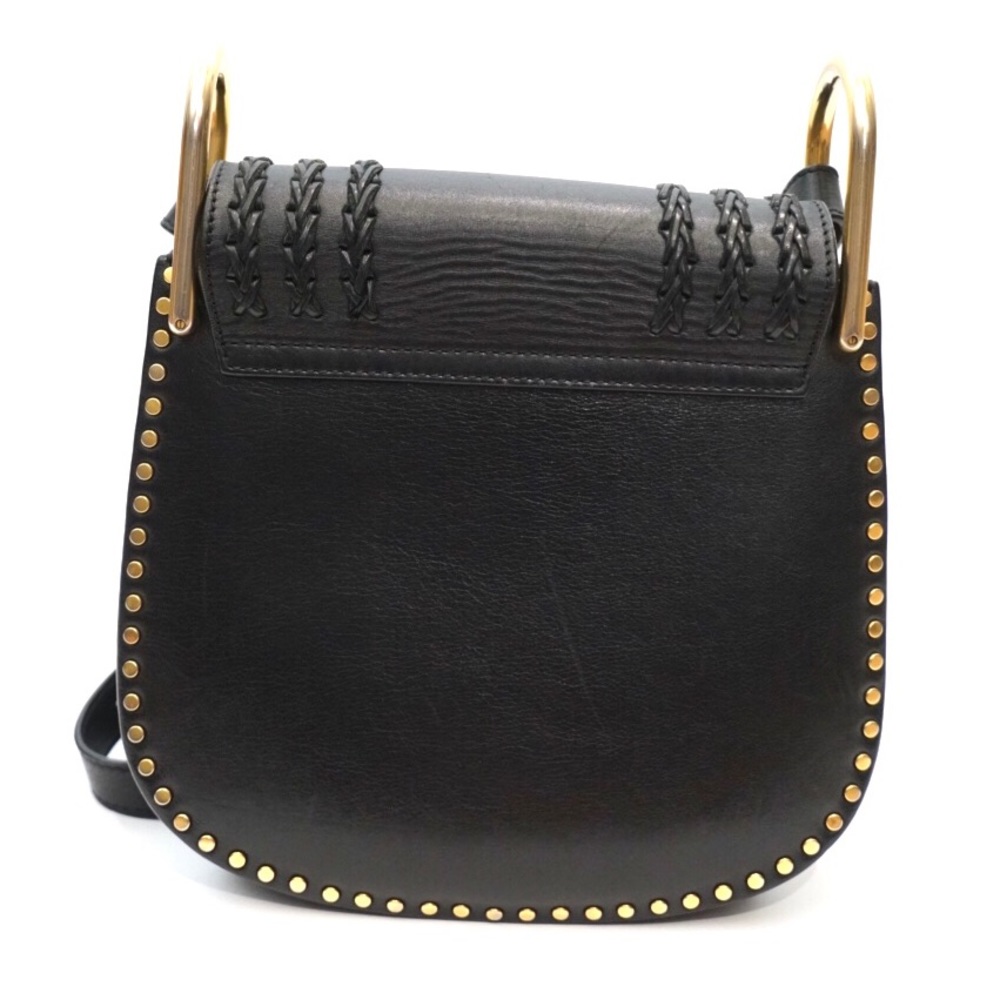 Chloe Hudson Calfskin Studded Black Crossbody Bag - Picture 2 of 8
